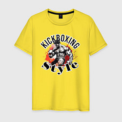 Мужская футболка Kickboxing style