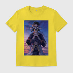 Мужская футболка Моя геройская академия Всемогущий Идзуку Мидория