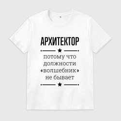 Мужская футболка Архитектор должность волшебник