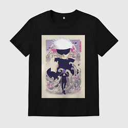 Мужская футболка Магическая битва Сатору Годзё арт повязка