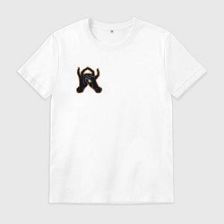 Футболка хлопковая мужская The cursed spirit of Jogo, цвет: белый