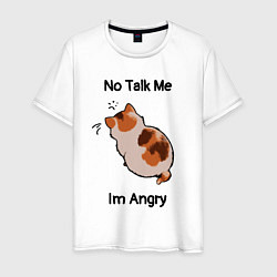 Мужская футболка Обиженный котик - not talk to me am angry