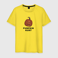 Футболка хлопковая мужская Pumpkin Kurt - the office, цвет: желтый