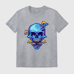 Мужская футболка Череп с грибочками