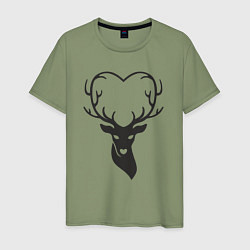 Мужская футболка Love deer