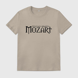 Мужская футболка Моцарт чёрный