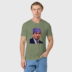 Футболка хлопковая мужская Prison mike Michael Scott офис, цвет: авокадо — фото 2