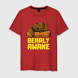 Мужская футболка Bearly awake