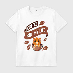 Мужская футболка Кофе моя жизнь