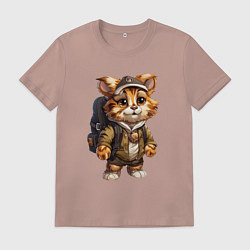 Мужская футболка Тигрёнок-турист