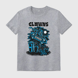 Мужская футболка Ночной скелет скейтбордист