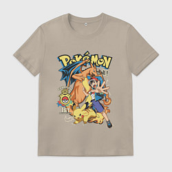 Мужская футболка Покемоны все Pokemons