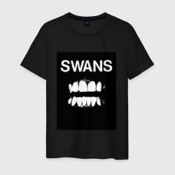 Футболка хлопковая мужская Swans Filth, цвет: черный