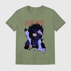 Мужская футболка Магическая битва Мегуми гончая