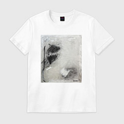 Футболка хлопковая мужская Abstract graphic, цвет: белый