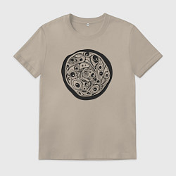 Мужская футболка Текстуры и формы природы