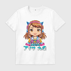 Мужская футболка Аля девочка аниме по русски