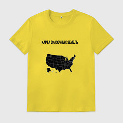 Мужская футболка Карта сказочного сша