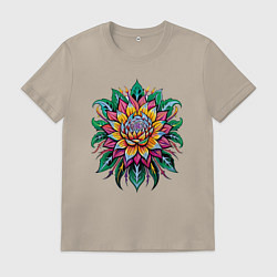 Мужская футболка Узор - сказочный цветок