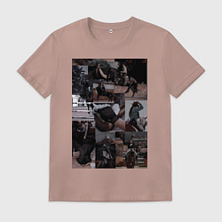 Мужская футболка Конный спорт коллаж