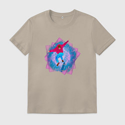 Мужская футболка Парень на скейте