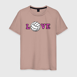 Мужская футболка Love volley