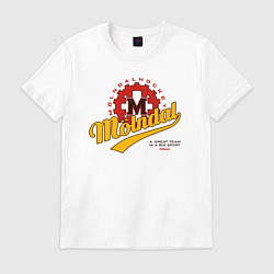 Футболка хлопковая мужская Molndal hockey, цвет: белый