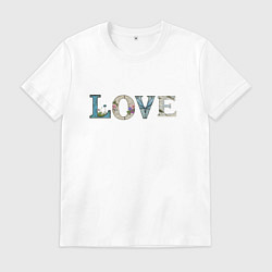 Мужская футболка Love с природой