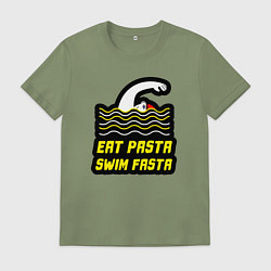 Мужская футболка Ешь пасту плавай быстро