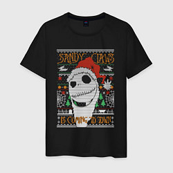 Мужская футболка Sandy claws is coming to town