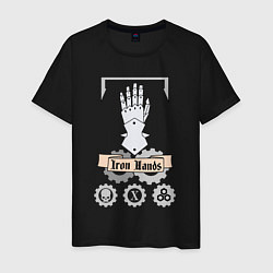 Футболка хлопковая мужская Iron hands Warhammer 40k, цвет: черный