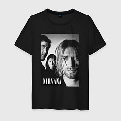 Мужская футболка Nirvana rock band black