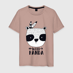 Мужская футболка Wild panda