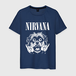 Мужская футболка Nirvana rock dog