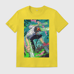 Мужская футболка Человек-бензопила Дэндзи арт