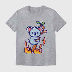 Мужская футболка Пожар у коалы