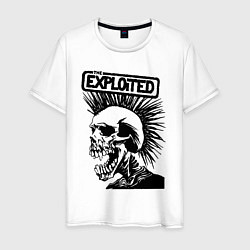 Мужская футболка The exploited - punk skull