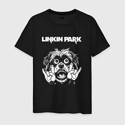 Мужская футболка Linkin Park rock dog