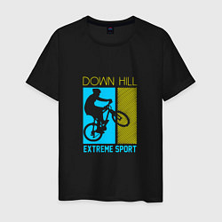 Мужская футболка Down hill extreme sport