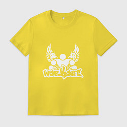 Футболка хлопковая мужская Street Workout W5 Крылья, цвет: желтый