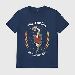 Мужская футболка Никому не доверяйте y2k