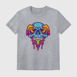 Мужская футболка Череп в грибочках