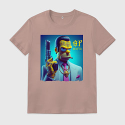 Мужская футболка Homer Simpson - godfather of the mafia