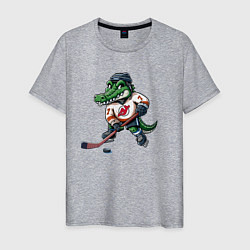 Мужская футболка Crocodile is the forward of the New Jersey devils