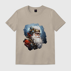 Мужская футболка Санта Клаус стимпанк