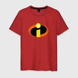 Футболка хлопковая мужская Суперсемейка, цвет: красный