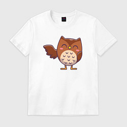 Мужская футболка Привет от совы