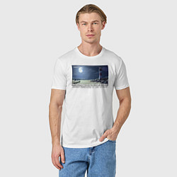 Футболка хлопковая мужская Transformation of the world, цвет: белый — фото 2