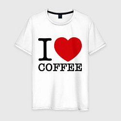 Мужская футболка I love coffee