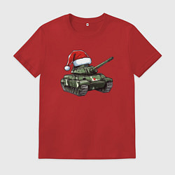 Мужская футболка Новогодний танк